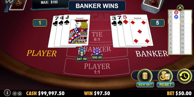 Đánh giá tỷ lệ trả thưởng trong Baccarat